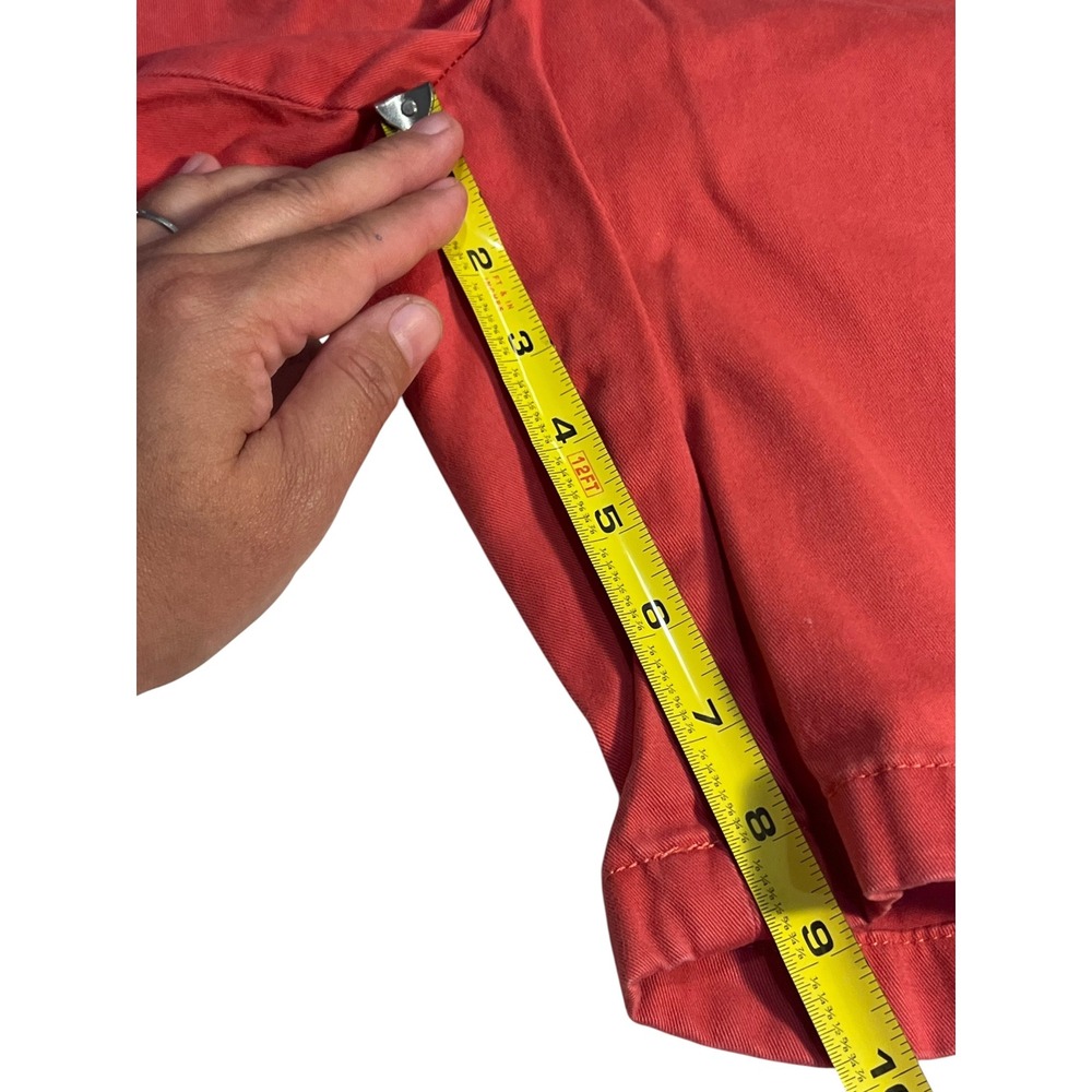 Nautica Coral Orange Bermuda Shorts Men's Size 34 Casual Summer Golf - Picture 8 of 8